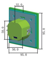 SENZOR PREZENTA 180gr 300W MICROUNDE Montaj Doza Max.15M IP20 ALB