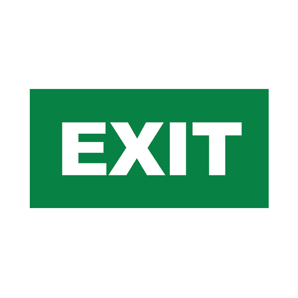 AUTOCOLANT EXIT MARE 17x9cm