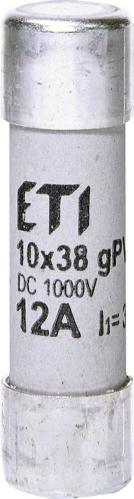 CH SIGURANTA FUZIBILA_ULTRARAPIDA 10x38 12A 1000V DC 30kA 002625077