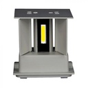 CIL ARH APLICA 3000K 12W 1100 lm PATRATA GRI 2-WAY IP65 VT