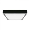 CIL PLAFONIERA IP44 4000K 18W 1800 lm PATRATA D:225x225x60mm NEAGRA