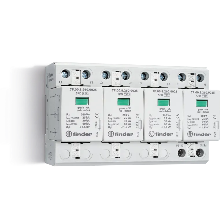 FIN DESCARCATOR TIP1+2 4 VARIST 25KA 7P0582601025