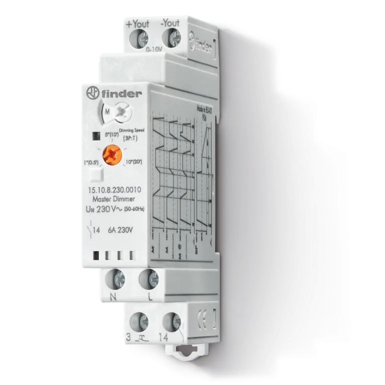 FIN RELEU PAS CU PAS - DIMMER MASTER 17.5 MM 0-10V 151082300010