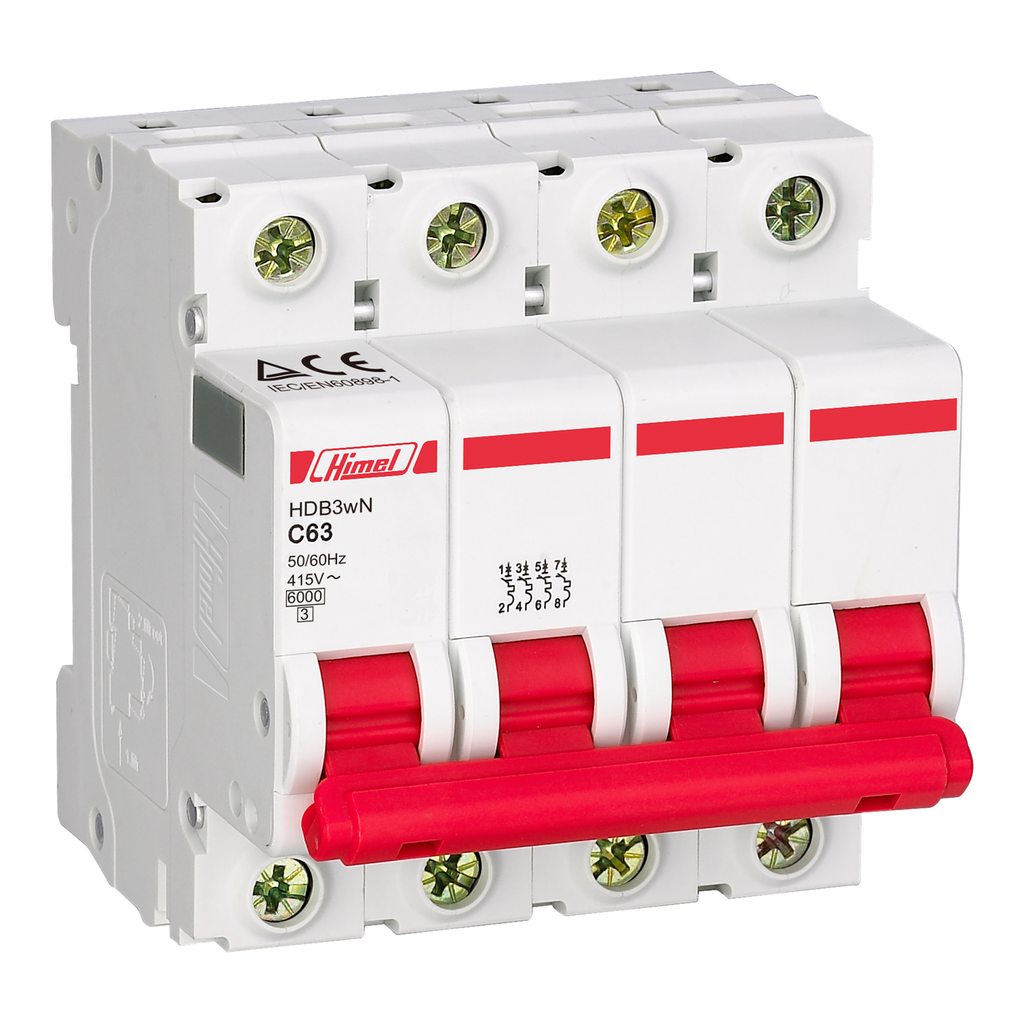 HIM 4P 20A C 4.5kA HDB3wL4C20