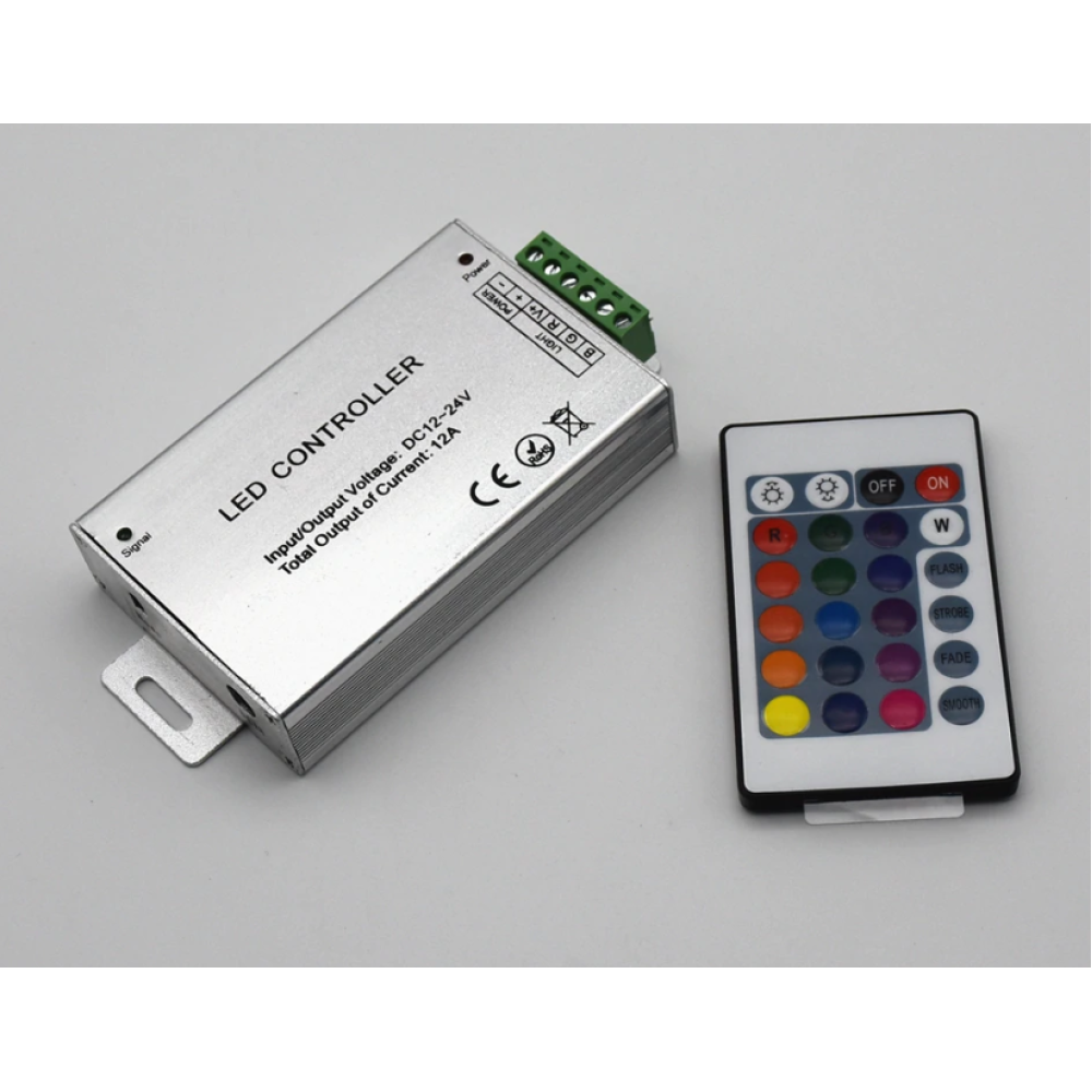 LED CONTROLLER RGB 12/24V 12A IR