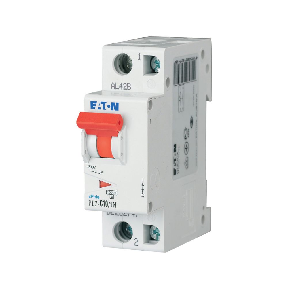 EATON 1P+N 10A C 10kA PL7-C10/1N 262747