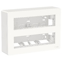 NEW UNICA DOZA PT+PLACA+SUPORT 2x8 MODULE ALB ANTIBACTERIAN NU121820