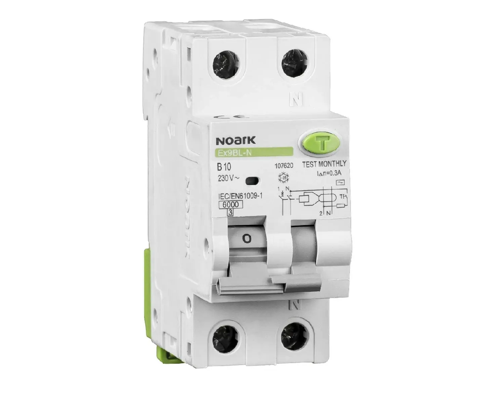 NOARK VIGI 1P+N 20A C 6kA 30mA Tip A Ex9BL 107647