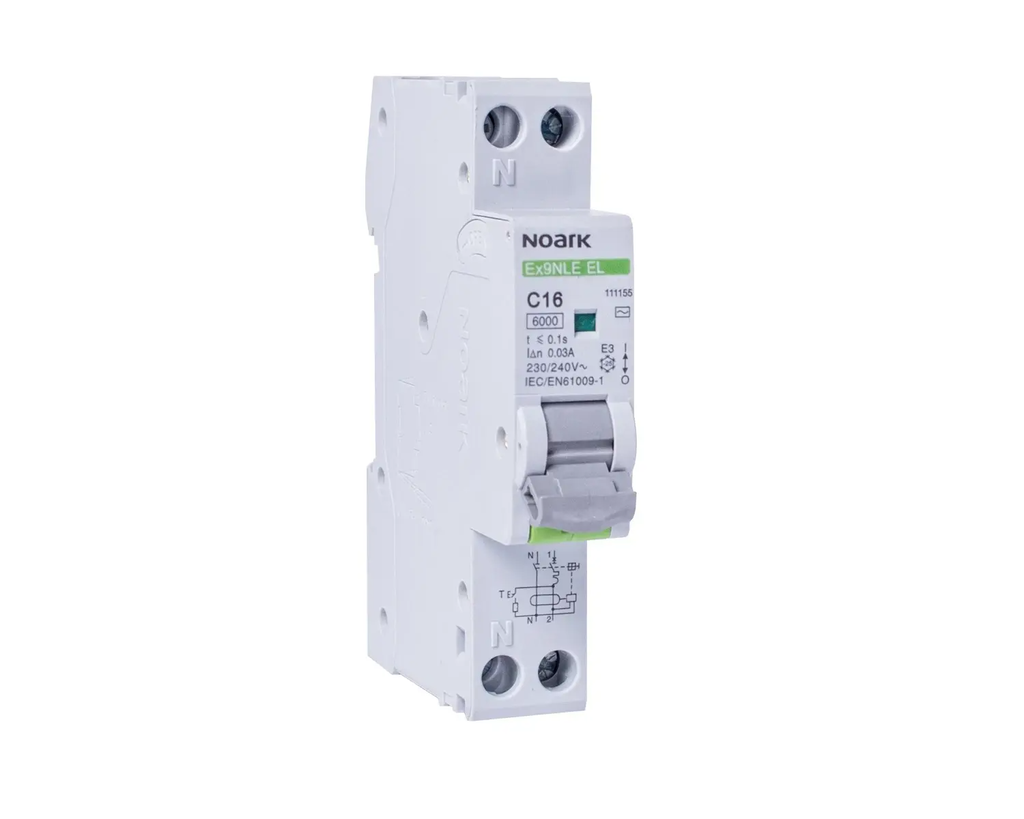 NOARK VIGI 1P+N 32A C 6kA 30mA Tip AC 1 modul Ex9NLE 111158