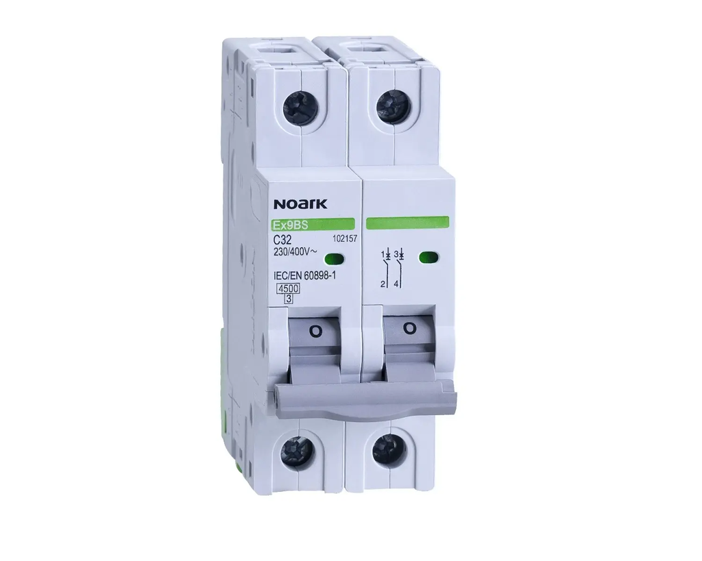 NOARK 2P 6A C 4.5kA Ex9BS 102150