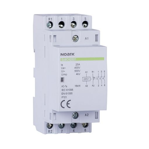 NOARK CONTACTOR 25A 230V 2NO+2NC 102412