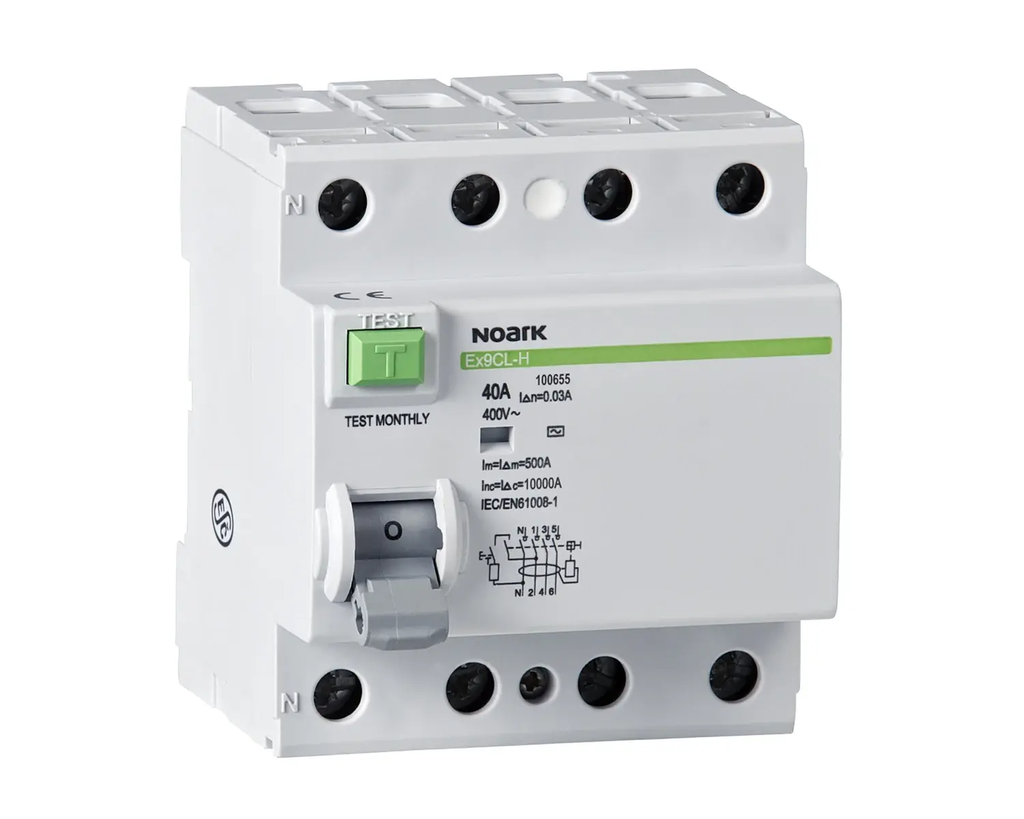 NOARK INTR DIF. 4P 100A 10kA 100mA Tip AC Ex9CL-100 100725