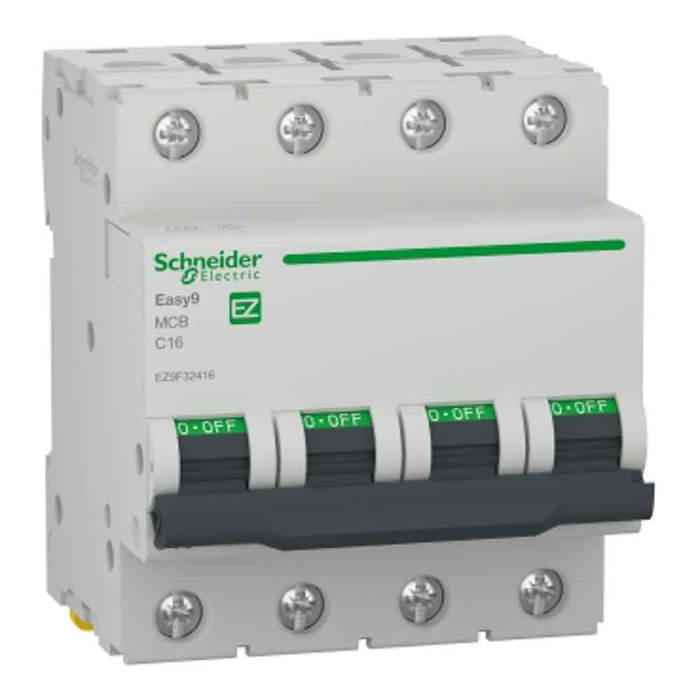 SCHE 4P 16A C 4.5kA Easy9 EZ9F32416