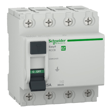 SCHE INTR DIF. 4P 25A 30mA Tip AC Easy9 EZ9R32425