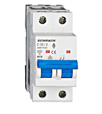 SCHRACK 2P 32A C 6kA AM617232