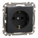 SEDNA DESIGN ANTRACIT PRIZA 2P+E CU OBT SDD114021