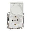 SEDNA DESIGN PRIZA 2P+E IP20 CU CAPAC ALB SDD111023