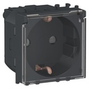 STYL NEGRU 2M PRIZA 2P+E, OBTURATOARE, CAPAC LMR5310003