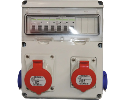 SCAME ORGANIZARE SANTIER 2 x SCHUKO + 16A 5P + 32A 5P (SIG.4P 32A +  3P 16A) 633.RO0025