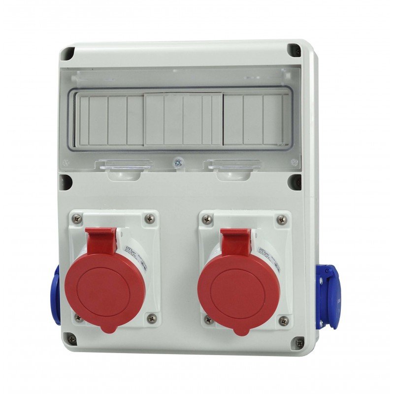 SCAME ORGANIZARE SANTIER 2 x SCHUKO 5Px16A+ 5Px32A 633.RO0009