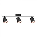 CIL INTERIOR PLAFONIERA LED 3000K 3x6W 1620 lm NEGRU