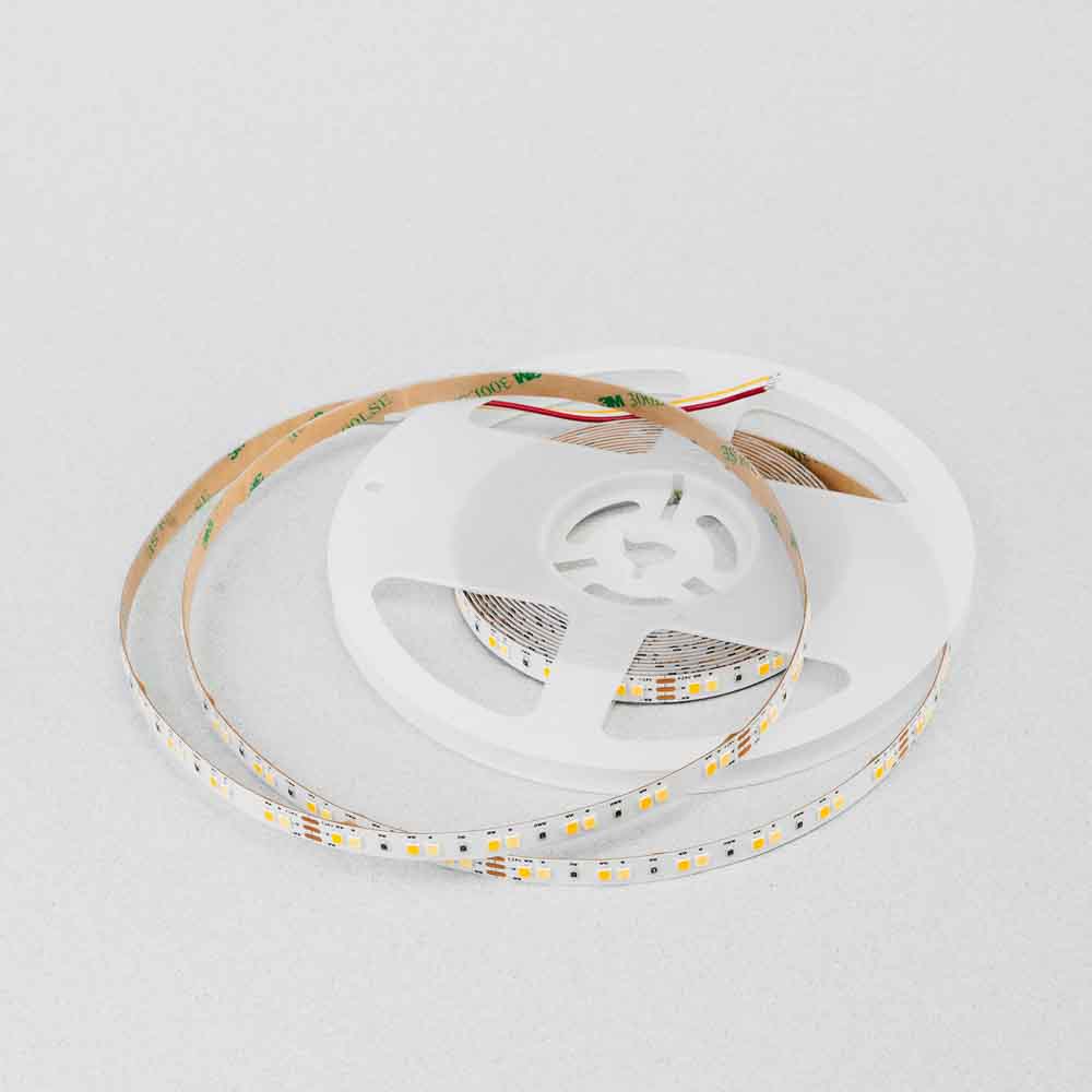 FT LED STRIP 24VDC SMD2835 10W+10W/M 2700K-6500K 70+70LED/M IP65 8MM 5M 5ANI