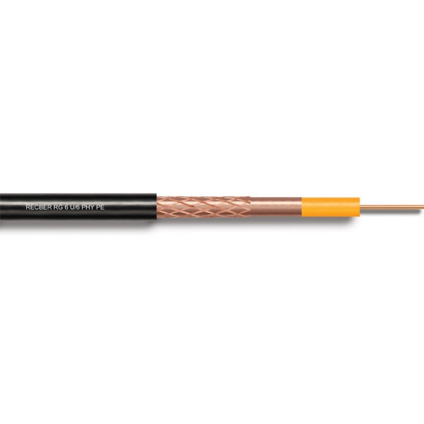 CABLU COAXIAL RG6 CU-CU NEGRU HF (500M) BZ20-00261