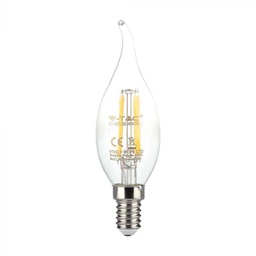 [214302] BEC LED FILAMENT E14 3000K 4W 400 lm LUMANARE CF35 CLAR VT