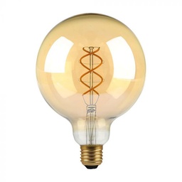 [217216] BEC LED FILAMENT E27 1800K 5W 300 lm G125 AMBER VT