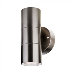 [7500 VT-7622] CIL ARH APLICA 2xGU10 ROTUNDA INOX IP44 VT