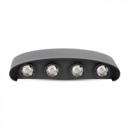 [8620 VT-848] CIL ARH APLICA 4000K 8W 540 lm NEAGRA 2-WAY D:170x40x80mm IP65 VT