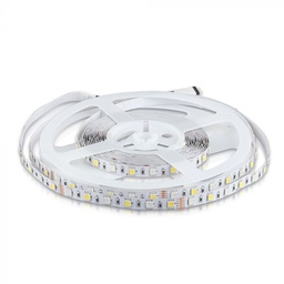 [212552 VT-5050] LED BANDA 12V IP20 RGB+4000K 8W 357 lm/m (5ml/rola)