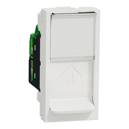 [NU341418] NEW UNICA 1M PRIZA RJ45, CAT6 UTP ALB NU341418