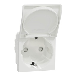 [NU303718TA] NEW UNICA 2M PRIZA 2P+E 16A, CAPAC,OBT. ALB NU303718TA