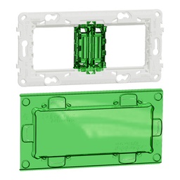 [NU7004PC] NEW UNICA SUPORT FIXARE PLASTIC + CAPAC PROTECTIE 4M/2P NU7004PC