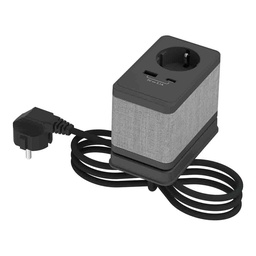[INS44051] NEW UNICA SYSTEM+ 1xSCHUKO 1xUSB A 1xUSB C 3.1A INS44051 ANTRACIT