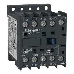 [LP1K1210BD] SCH CONTACTOR 12A 3P+ND 24Vcc LP1K1210BD