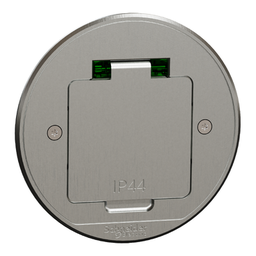 [INS52101] SCH DOZA PARDOSEALA METAL ROTUNDA CU PRIZA 2P+E IP44 INS52101