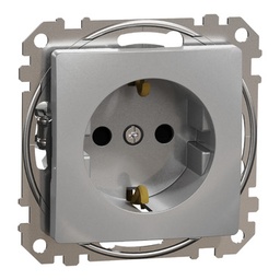 [SDD113021] SEDNA DESIGN ALUMINIU PRIZA 2P+E CU OBTURATOARE SDD113021