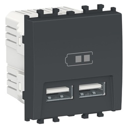 [LMR9910003] STYL NEGRU 2M PRIZA INCARCARE USB DUBLA, NEGRU LMR9910003