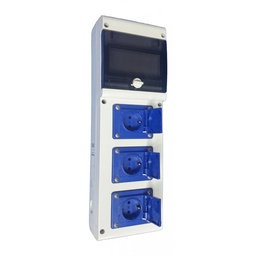 [632.RO0009] SCAME ORGANIZARE SANTIER 6 MODULE 3 x SCHUKO 230V 16A IP44 632.RO0009