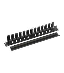 [ORG PL 13 DEG] VDI ORGANIZATOR CABLU PLASTIC 1U 13 DEGETE WIRE MANAGER