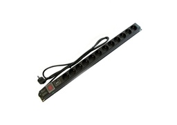 [PDU-12] VDI PRIZA 12x220V VERTICAL PT RACK 1U PDU-12