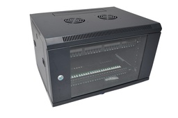 [RACK-6U/600x450] VDI RACK 6U/600x450 NEGRU WALL-MOUNT 19'' H=36cm