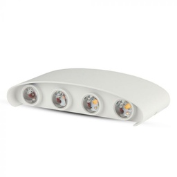 [8617 VT-848] CIL ARH APLICA 3000K 8W 800 lm ALBA 2-WAY D:220x48x90mm IP54 VT