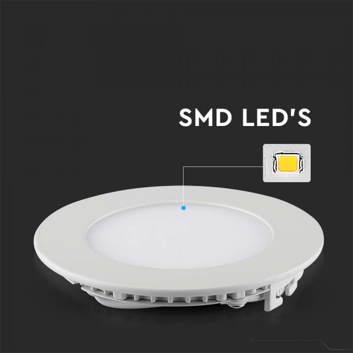 DOWNLIGHT CU LED 4000K 18W 1400 lm IP20 ROTUND D=225x12mm VT