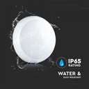CIL EXTERIOR IP65 PLAFONIERA 3000-6400K 15W 900 lm ROTUNDA D:320x100mm ALBA + PANOU SOLAR