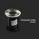 CIL ARH SPOT PARDOSEALA ROTUND 1xGU10 D:110x110x120mm IP65 INOX VT