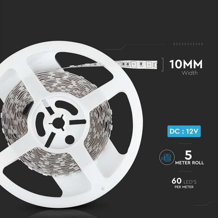LED BANDA 12V IP20 4500K 9.6W 1000 lm/m (5ml/rola)