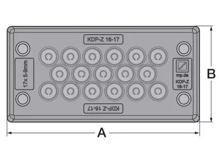 PLACA TRECERE 30 CABLURI D 3-12 mm | IP65, rezistenta UV